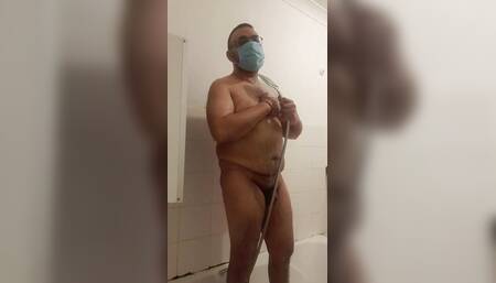 Shower masturbation