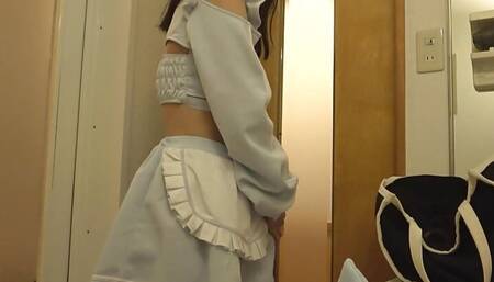 - A masturbator con caf&eacute; lady who is exhausted with erotic buttocks! - 2 portio iki vaginal shot to the middle of the costume! Maya (22)