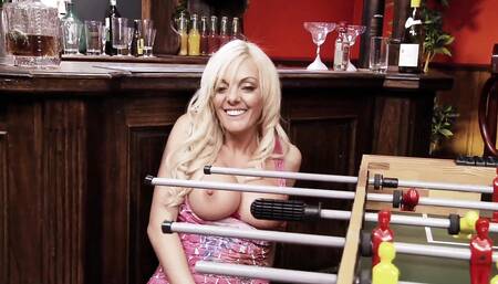 Stacey Saran a MILF with golden hair loves to take it in the