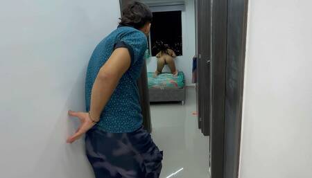 I Fuck My Apartment Neighbor Hard While She Looks Out the Window and I Make Her Horny Until I Fuck Her Really Hard and Good