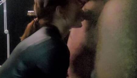 He use her mouth like a pussy, facefuck with cum in her thoart, very sloppy blowjob with deepthroat