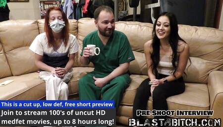 Blaire Celeste Gives Two Blowjobs Before Getting Blasted With Cum, Nurses POV