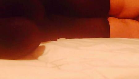 pleasuring myself with a 6 inch dildo