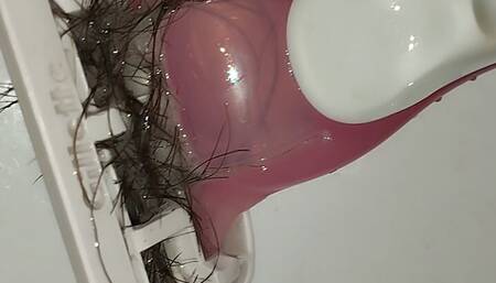 Sexy brunette in dressing room, hairy pussy, big ass, big tits. Amateur wife hairy pussy big tits big nipples big ass.