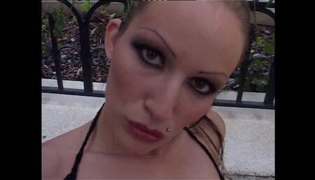 Wonderful Really Beautiful Amateur MILF with Big Tits Masturbates Her Pussy Outdoors