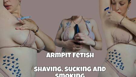 shaving, sucking and smoking