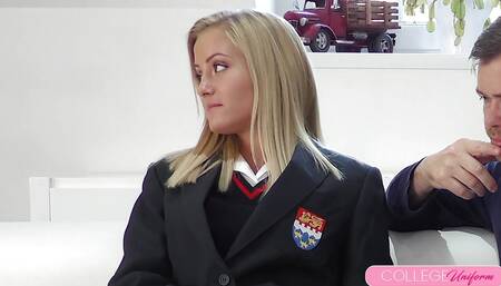History Teacher's Cock Pounds Sicilia's Tight Pussy Raw!