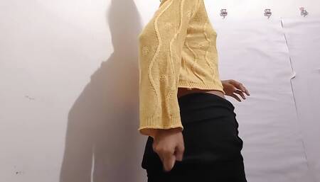 Hot Indian Girlfriend Lactating and Candle in her PUSSY