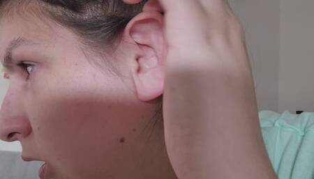 Ear Fetish Bliss: Finger, Wax, and Q-Tip Tease!