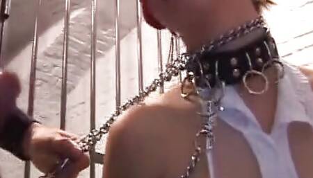 Ginger German Girl eats cum after hardcore anal fuck