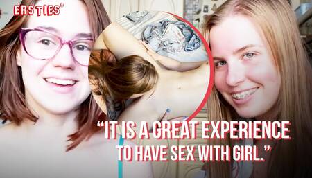 Ersties - Cute Babe Rita Makes Her First Lesbian Sex Video With Anca