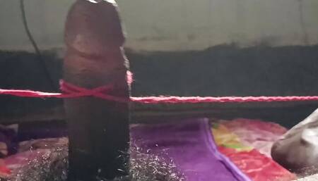 Rony Jain Masturbation. Handsfree ejaculation. Red Rope. Big dick masturbation video. dancing dick
