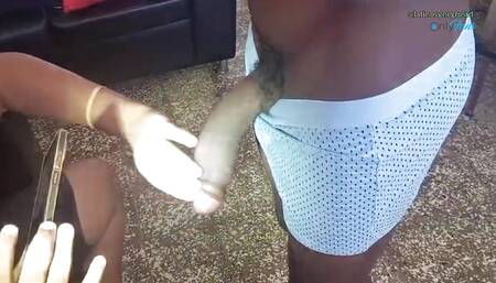 My neighbor with a huge thick black cock sucks it and then penetrates me.