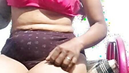 Tamil village aunty nude video call - part -4 ( with pussy hole)