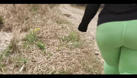 I Went for a Walk with My Friend's Stepmother and I Couldn't Stop Looking at Her Huge and Beautiful Ass in Yoga Pants