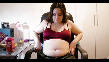 Hey, Look at How My Belly's Growing From All the Snacks I'm Munching on Every Afternoon! Do You Like Me Being This Round?