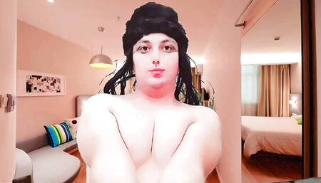 SMOKING Sexy MERMAID Femboy Sexy Room Hot Blonde Cute Crossdresser Striptease White Body Hot Thighs