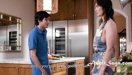 Big Ass PAWG Stepmom Siri Dahl Gets Anal Fuck in Kitchen Fantasy