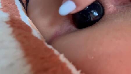 Bedroom Anal Stretching Session: Jewel Butt Plug Play