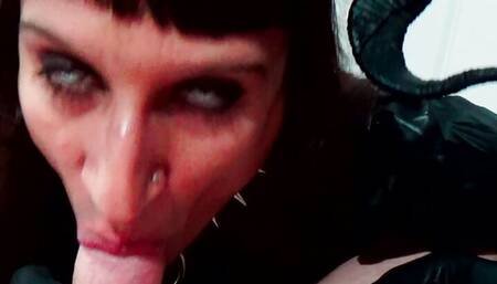 Halloween Succubus Uses Her Powers To Milk Her Man Dry