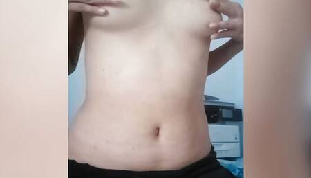 TEEN18+ schoolgirl in miniskirt sends video to her teacher to get her course approved