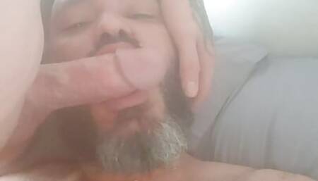 sucking my bear's ass and cumming on her face