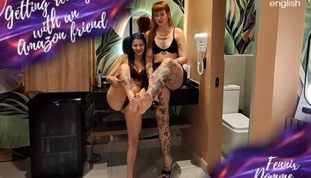 Getting ready with An Amazon friend