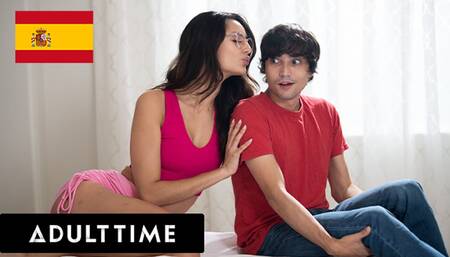 ADULT TIME - Eliza Ibarra Puts On Wrong Glasses & Fucks Her Stepbro Instead Of BF! SPANISH SUBTITLES