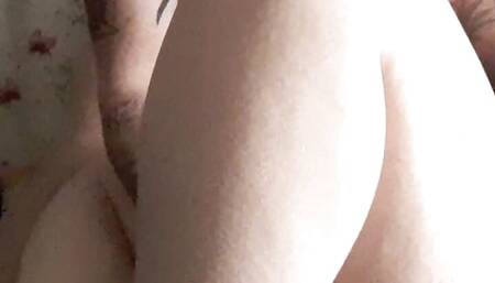 homemade british amateur couple, dildo used on wife before fucking her, orgasms all round