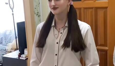 Her teacher came to the house to conduct an exam. How will it end?