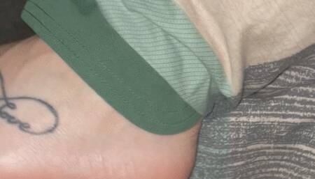 Resting footjob