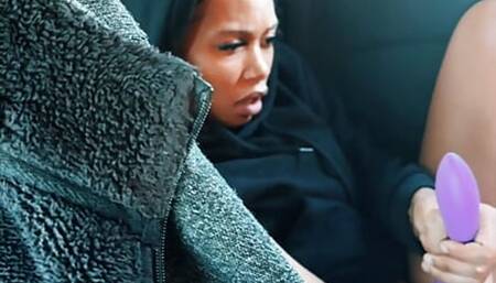 SexLoveRed Didlo Car Pussy play