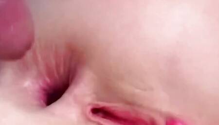 Redheads Indulgent Threesome Evolves Into Double Penetration of Her Anal Love Tube