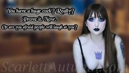 Date makes you prove your dick size, in public - MP4 HD 1080p