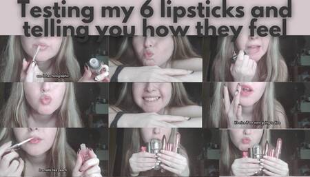 Testing my 11 lipsticks up close - part 1