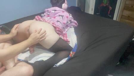 Filling boy pussy with a big dildo(full vid onlyfans thustin69)