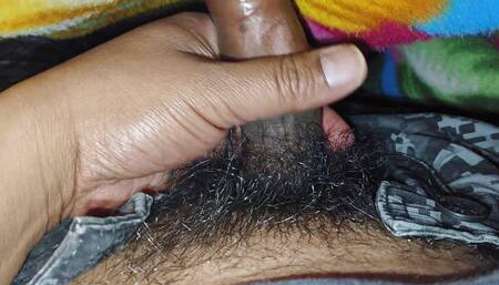 Pinky lund masterbating hard cock