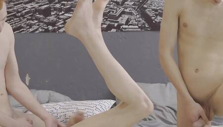 Slim Twinks Lucas A, Michael P And Logan S Bang Each Other!