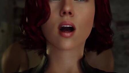 Her Ass Destroyed by Thanos Widow Getblacks 3D Animation