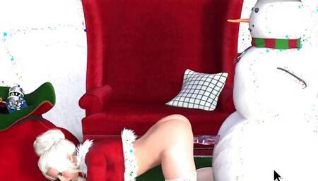 Mrs. Claus Having Fun