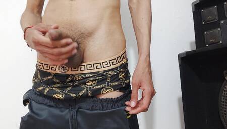 Big thick penis of young man touching each other very excited