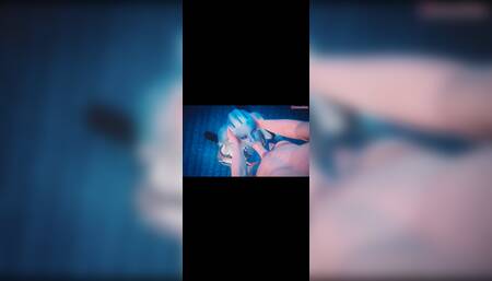 Animation cartoon funny video enjoying girl