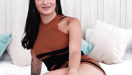 Beautiful Tattooed Latina Got First Anal Sex Experience in Front of the Camera