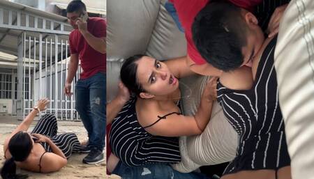 ! I accident my neighbor and inject my cock into her!