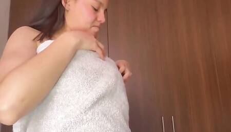 Innocent Woman Gets Excited by Painting Her Toenails
