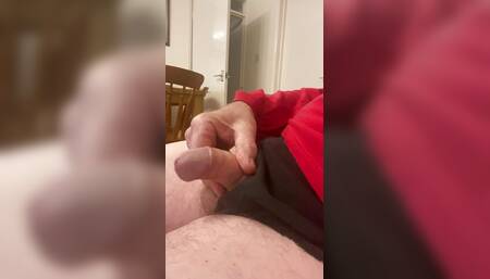 Masturbating