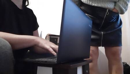 My Brunette Secretary Is so Hot That I Can't Contain Myself...