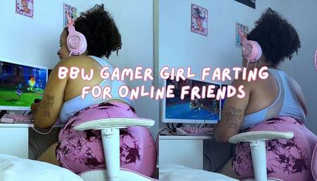 BBW Gamer Girl Farting for Online Friends