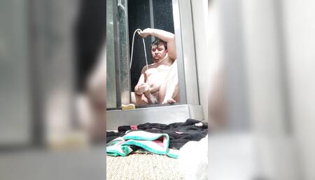 Handjob in the shower