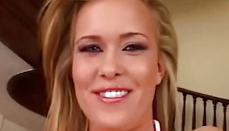 Big Ass Blonde Is a Master at Deepthroating His Huge Cock